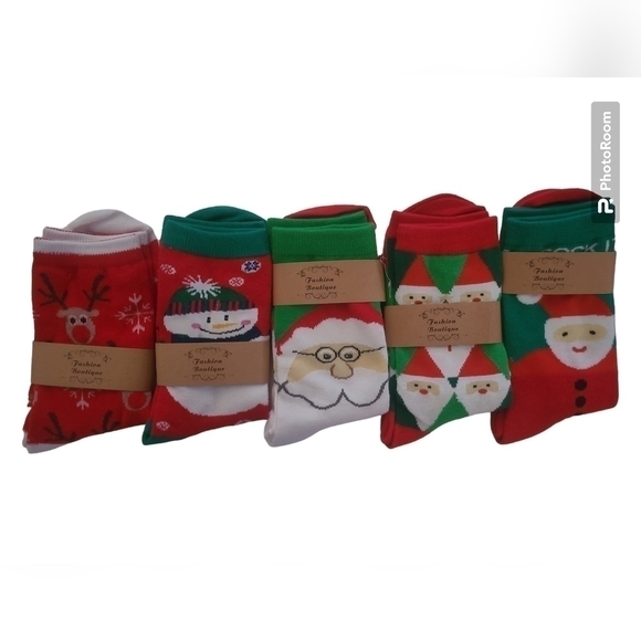 Women's Christmas Holiday Fun Novelty Crew Sock - Picture 1 of 3